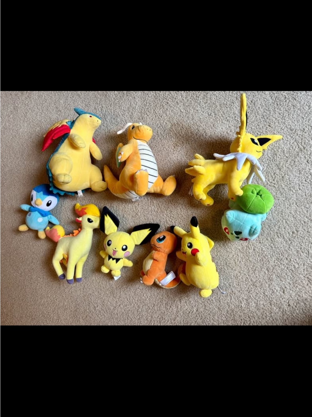 Pokemon plushies/stuffed animals